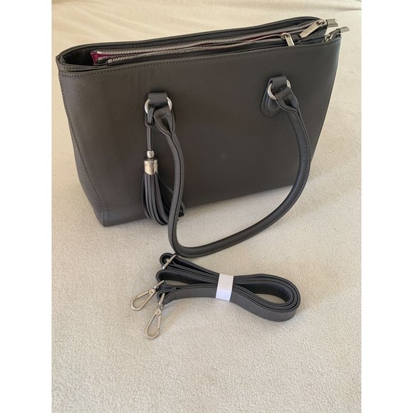BFB My Best Friend Is A Bag Shoulder Bag Gray - Picture 1 of 16